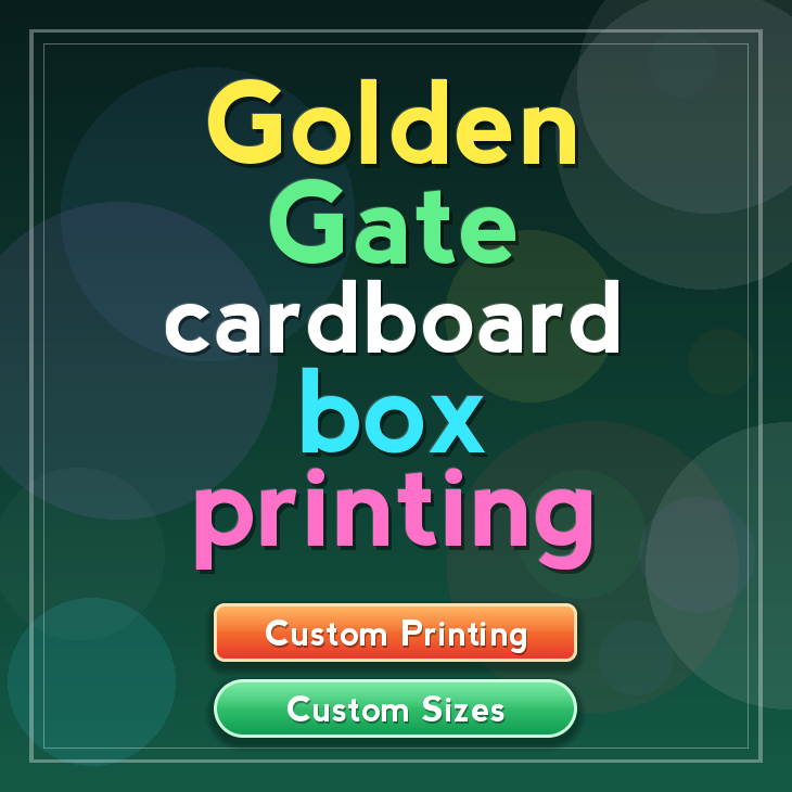 Golden Gate cardboard box printing
