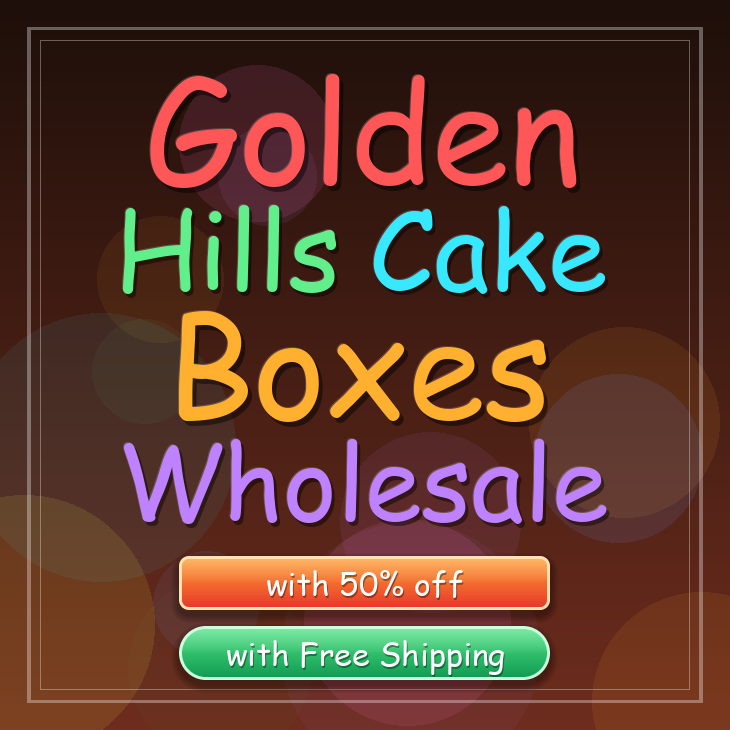 Golden Hills cake boxes