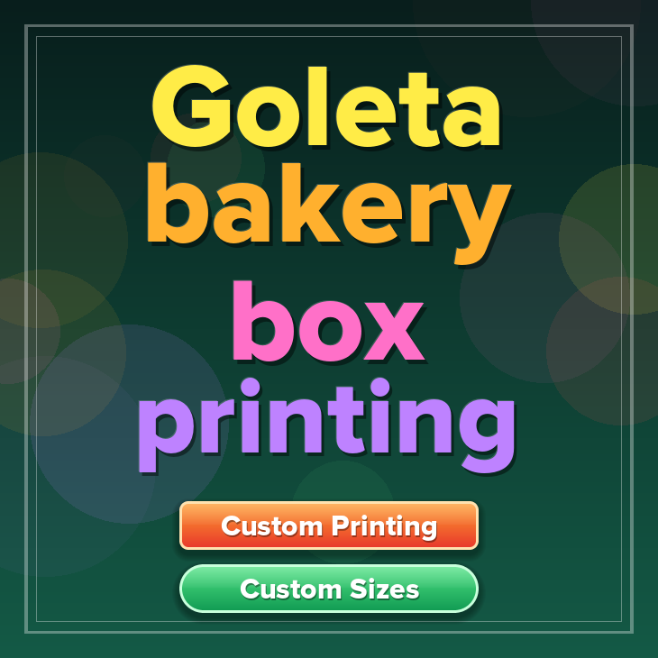 Goleta bakery box printing