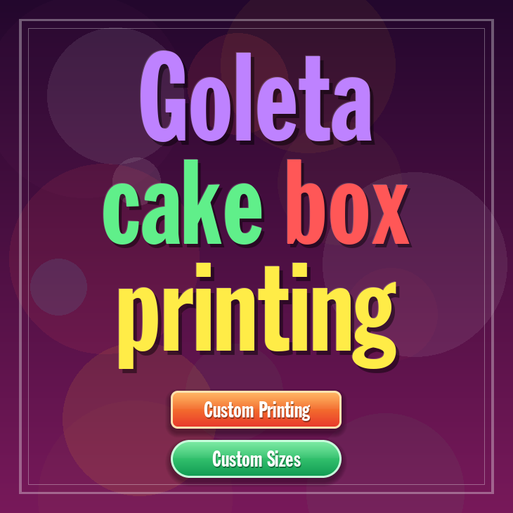 Goleta cake box printing