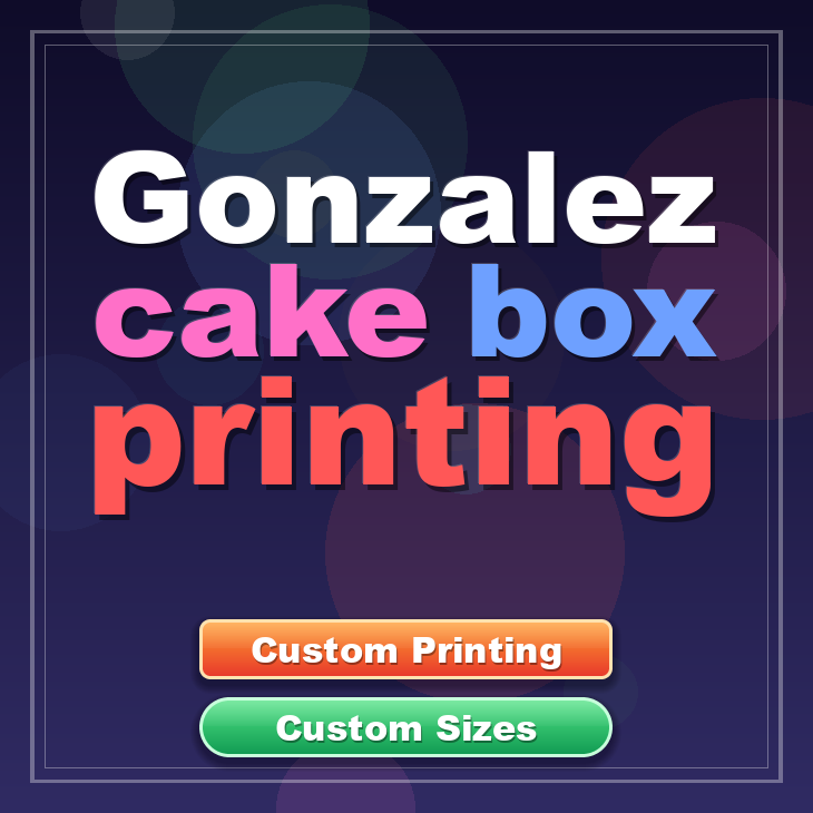 Gonzalez cake box printing