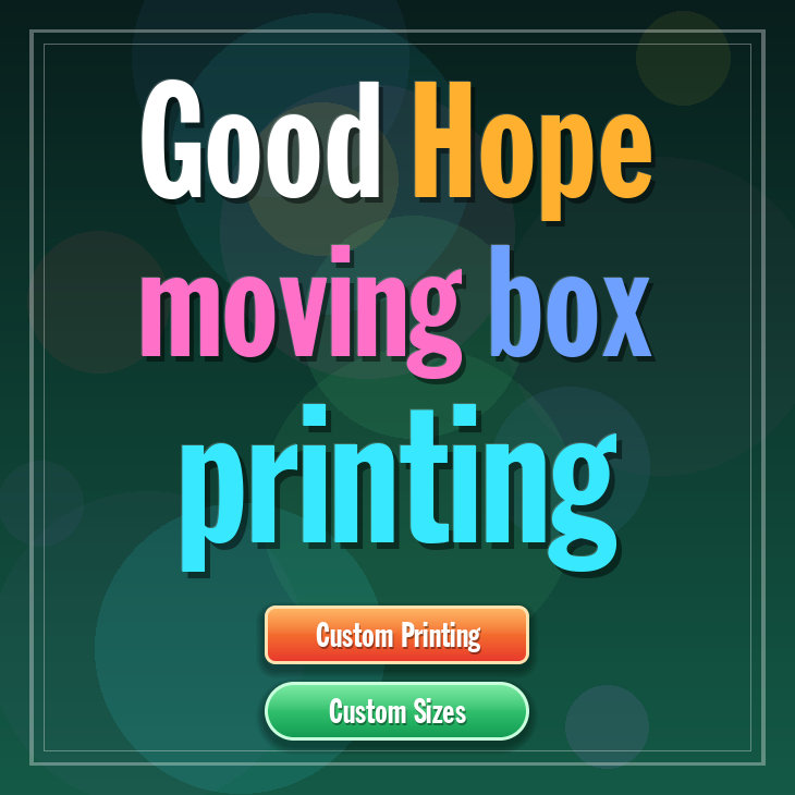 Good Hope moving box printing
