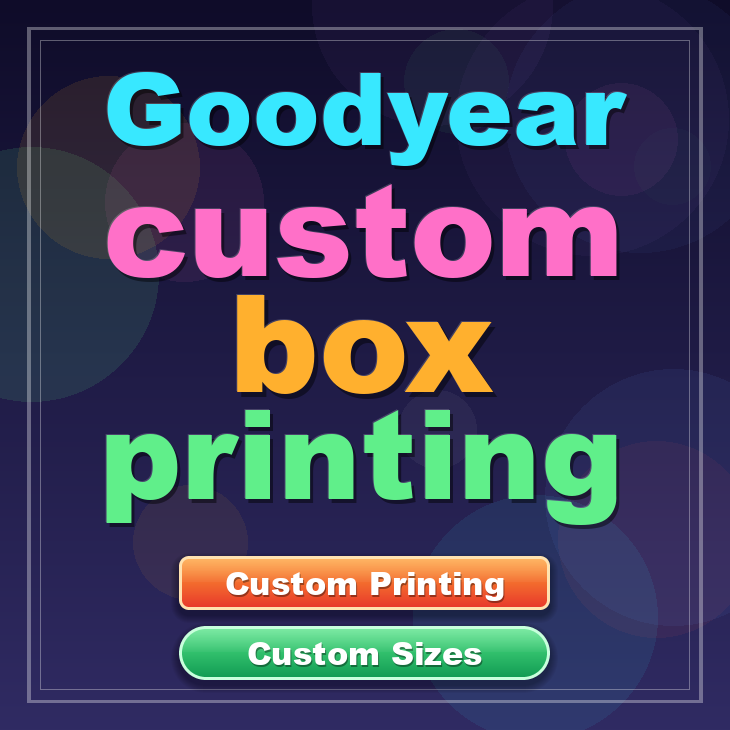 Goodyear custom box printing