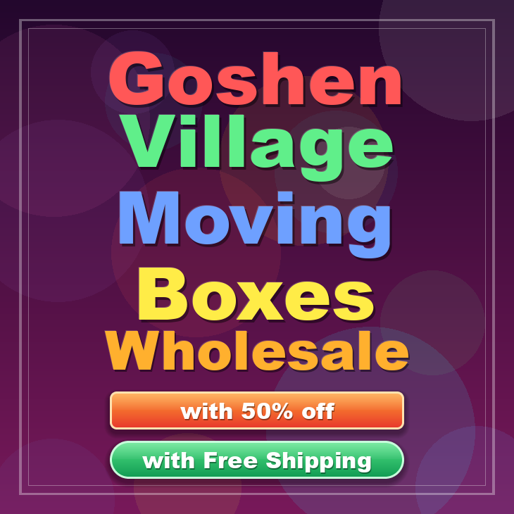 Goshen Village moving boxes