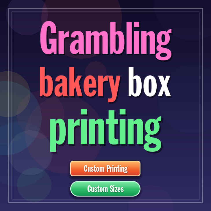 Grambling bakery box printing