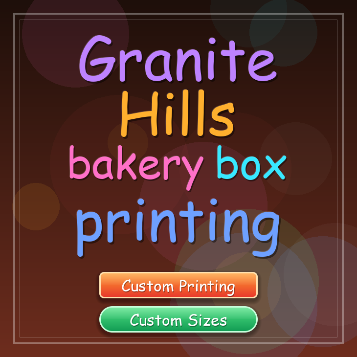 Granite Hills bakery box printing