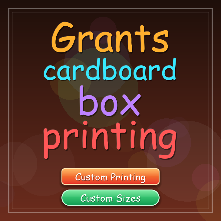 Grants cardboard box printing