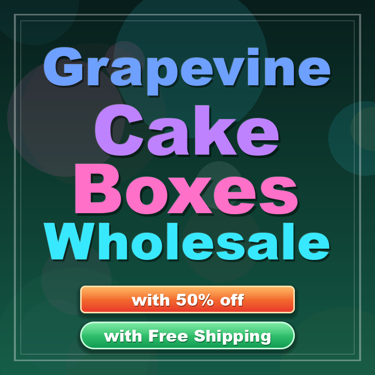 Grapevine cake boxes