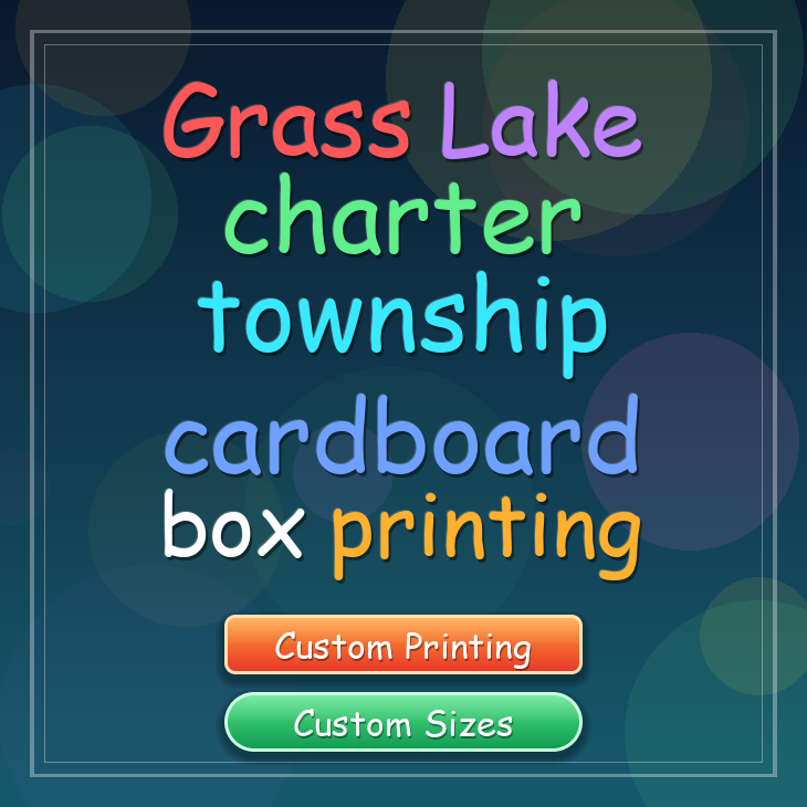 Grass Lake charter township cardboard box printing