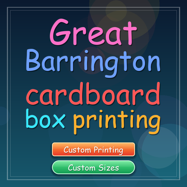 Great Barrington cardboard box printing