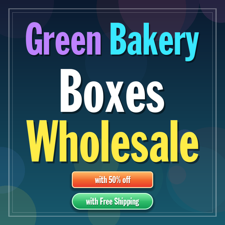 Green bakery boxes