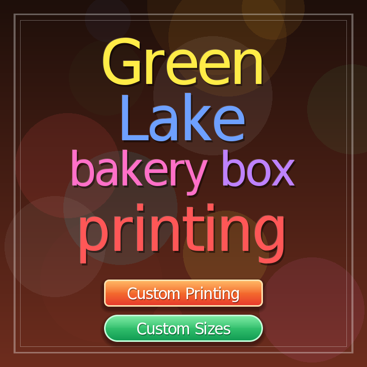 Green Lake bakery box printing
