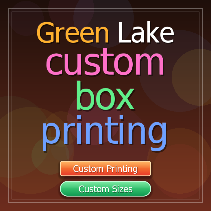 Green Lake custom box printing