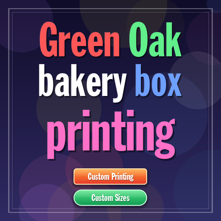 Green Oak bakery box printing