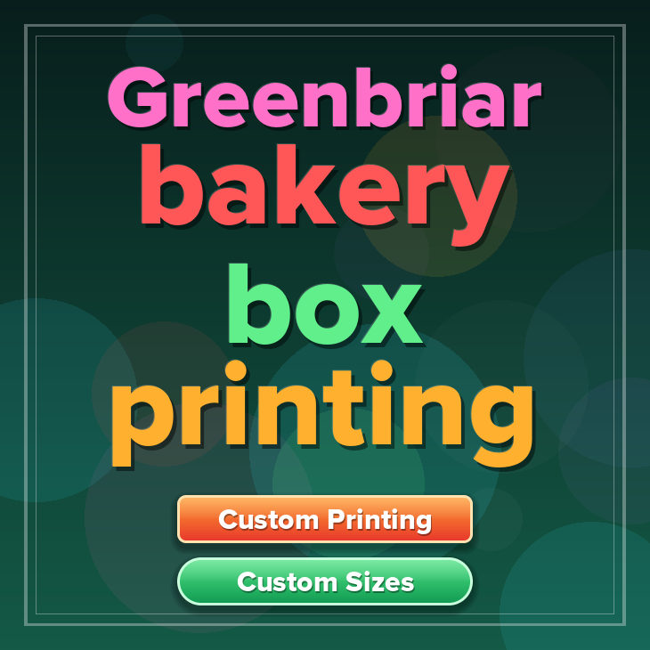 Greenbriar bakery box printing