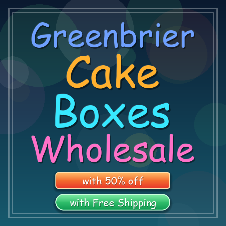 Greenbrier cake boxes