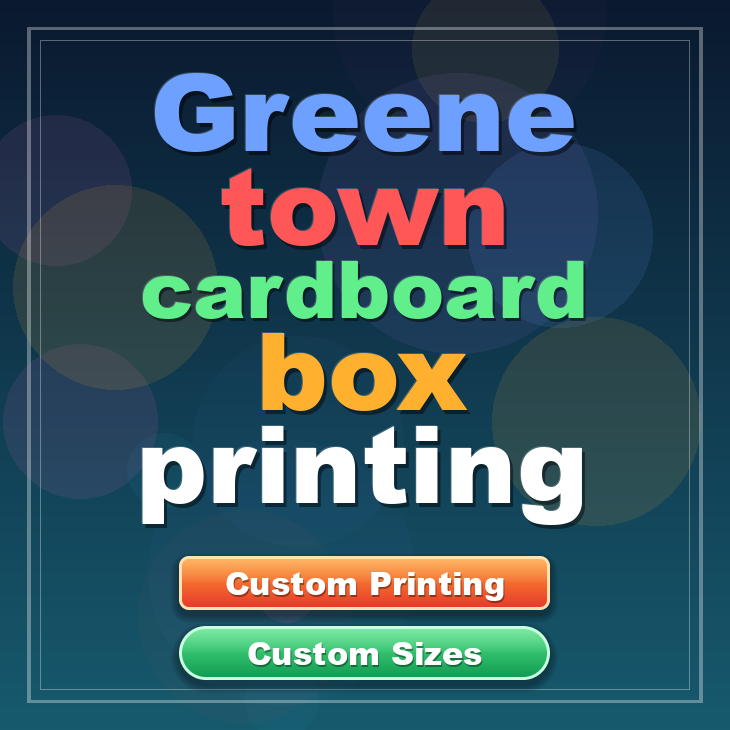 Greene town cardboard box printing
