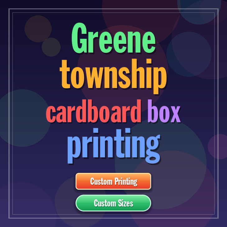 Greene township cardboard box printing