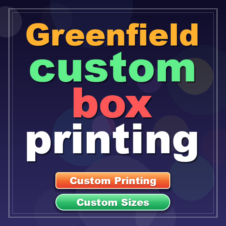 Greenfield custom box printing