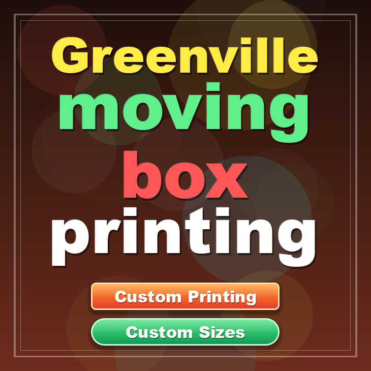 Greenville moving box printing