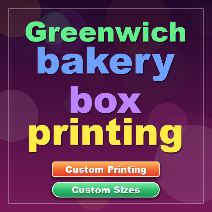 Greenwich bakery box printing