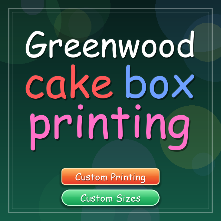 Greenwood cake box printing