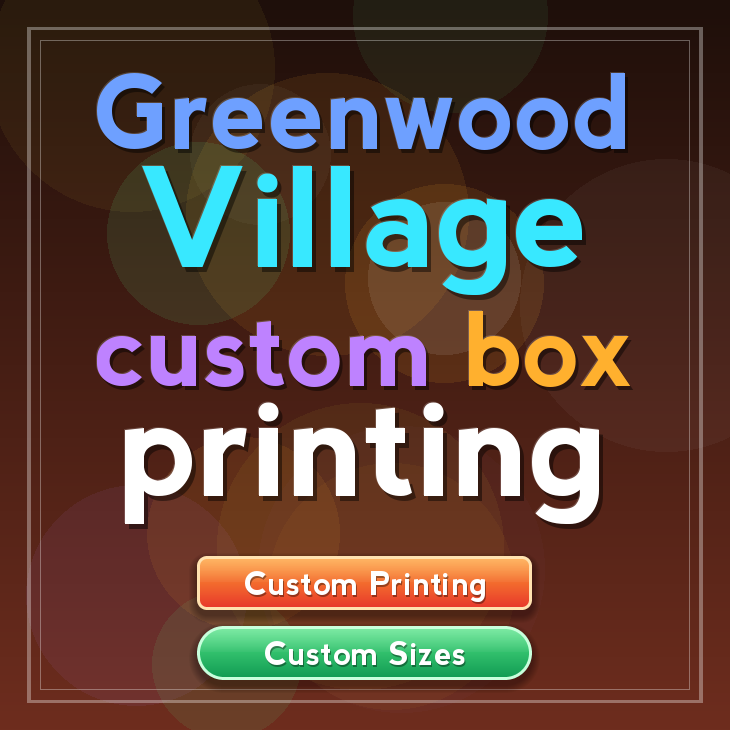 Greenwood Village custom box printing