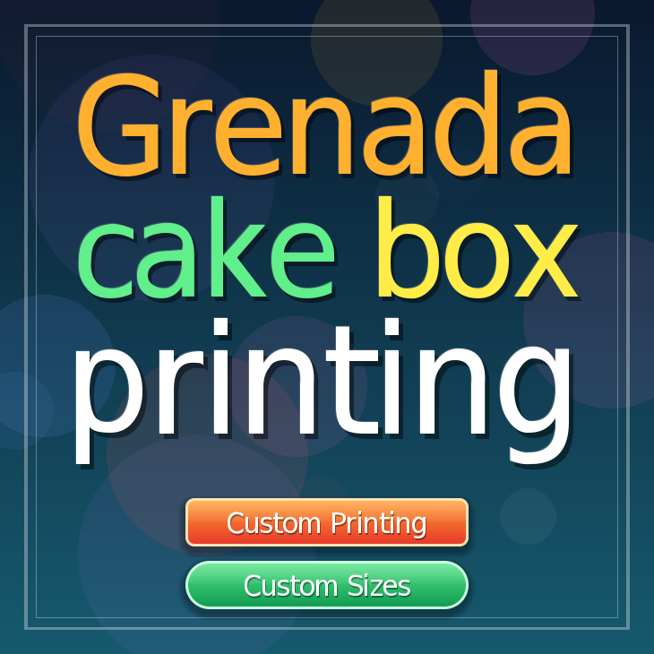 Grenada cake box printing