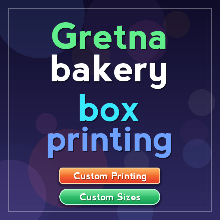 Gretna bakery box printing