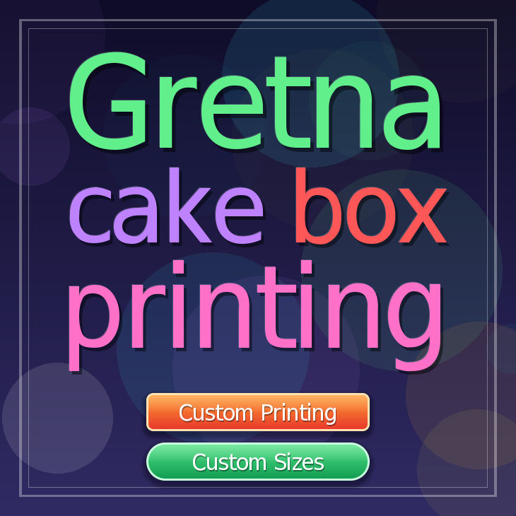 Gretna cake box printing