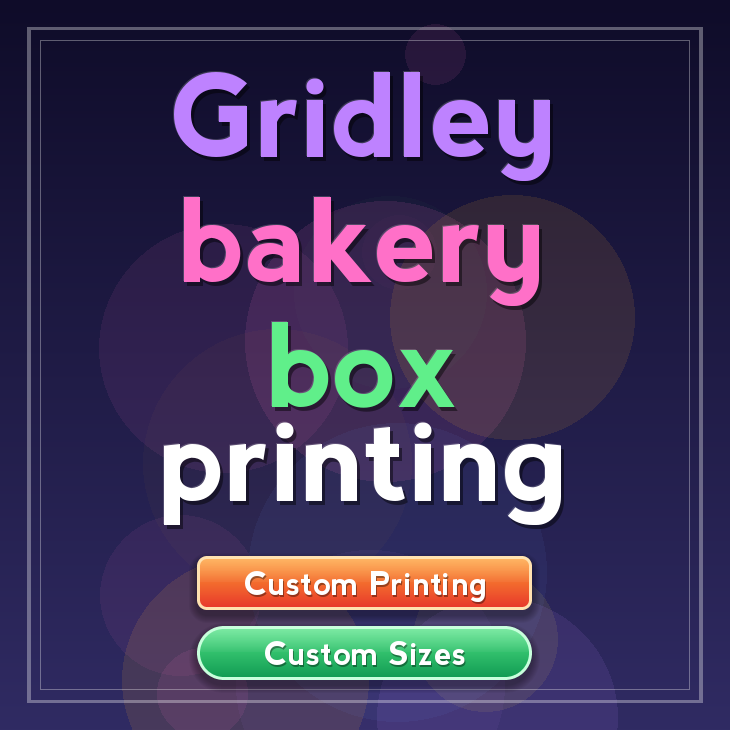 Gridley bakery box printing