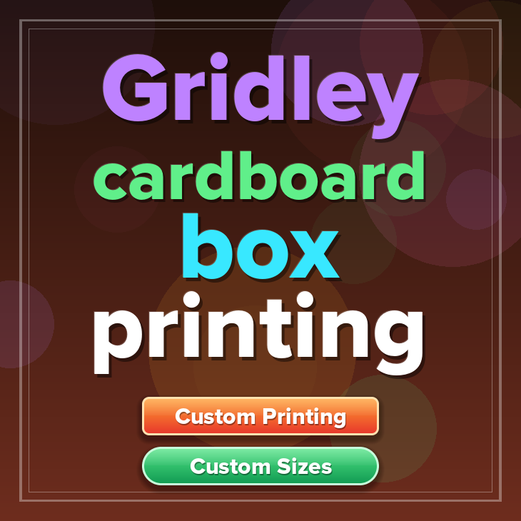 Gridley cardboard box printing