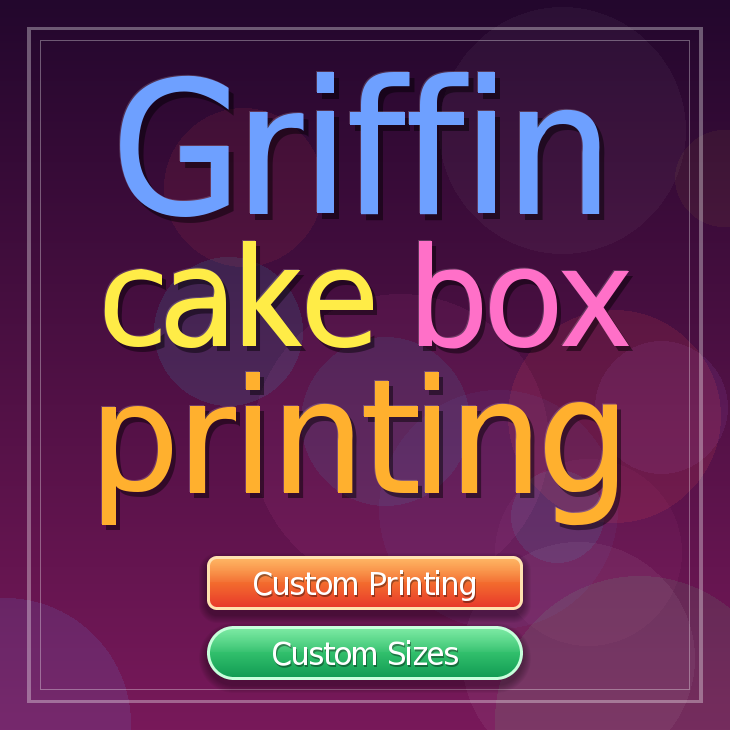 Griffin cake box printing
