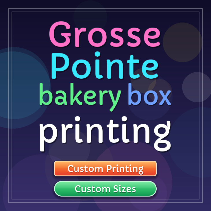 Grosse Pointe bakery box printing