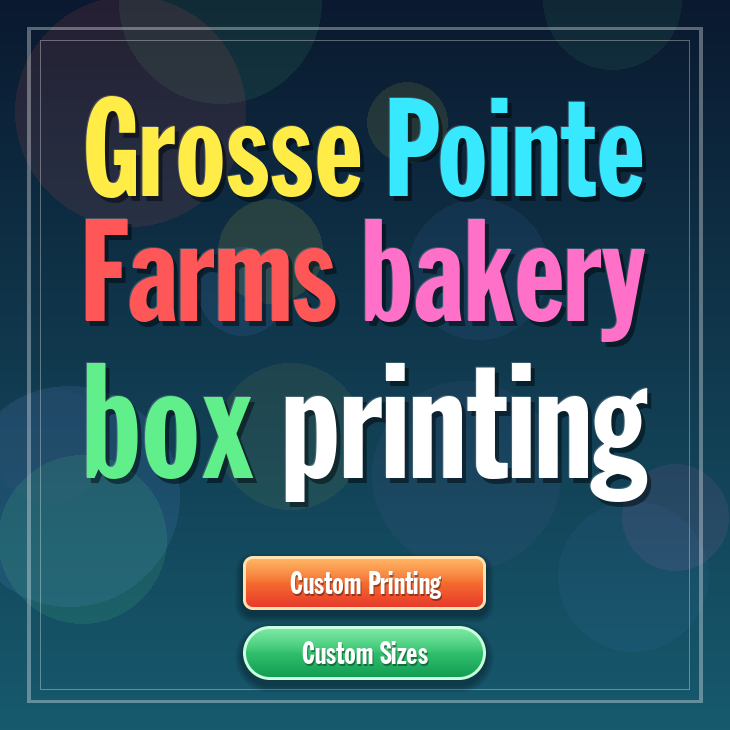 Grosse Pointe Farms bakery box printing