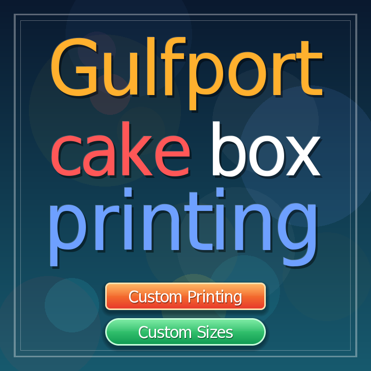 Gulfport cake box printing