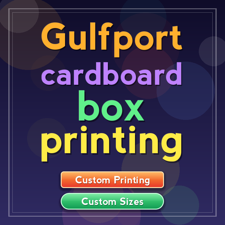 Gulfport cardboard box printing