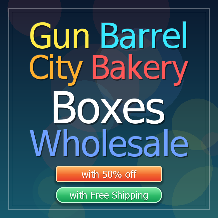Gun Barrel City bakery boxes