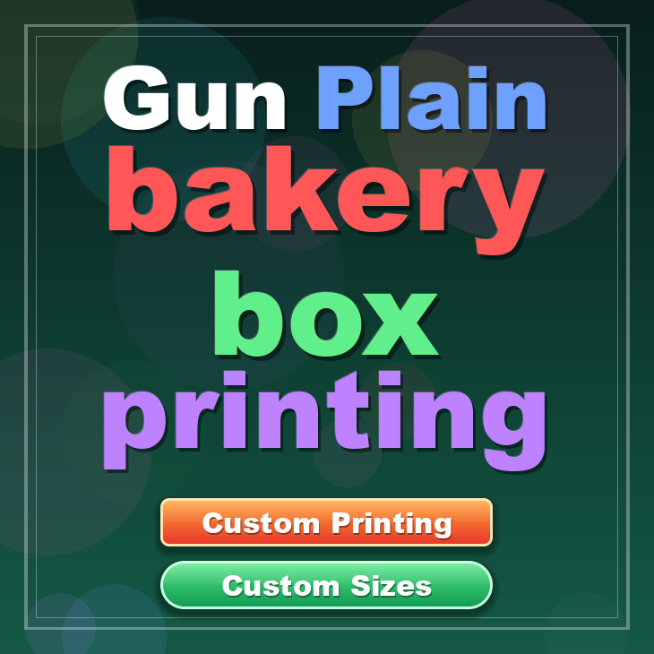 Gun Plain bakery box printing