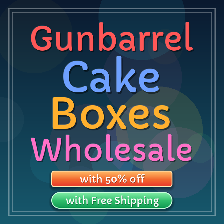 Gunbarrel cake boxes