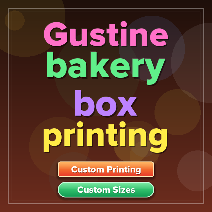 Gustine bakery box printing