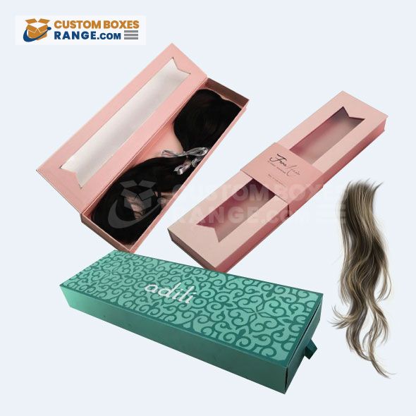 custom long hair extension boxes