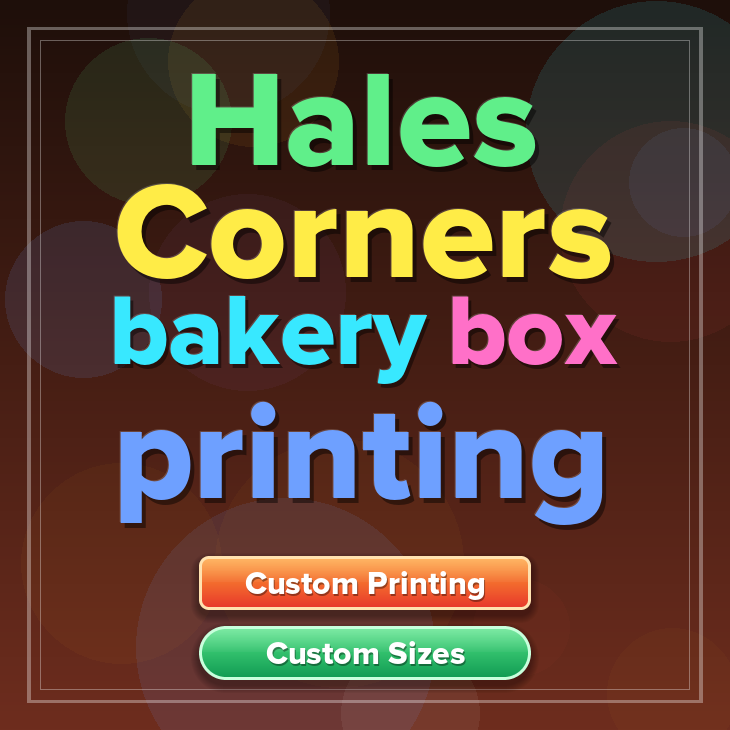 Hales Corners bakery box printing
