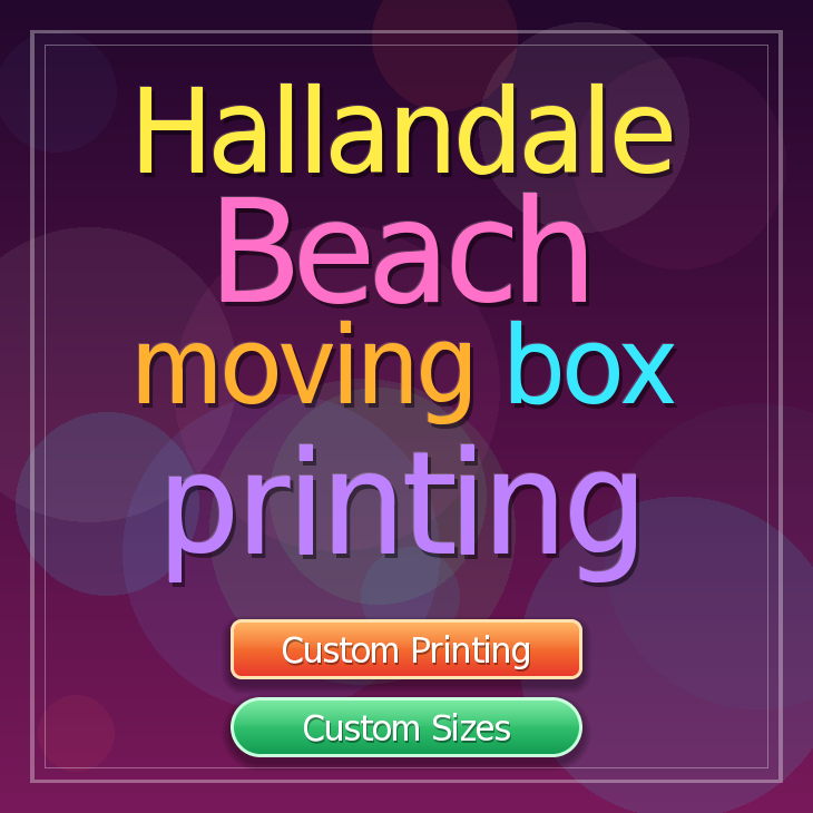 Hallandale Beach moving box printing