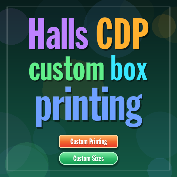Halls CDP custom box printing