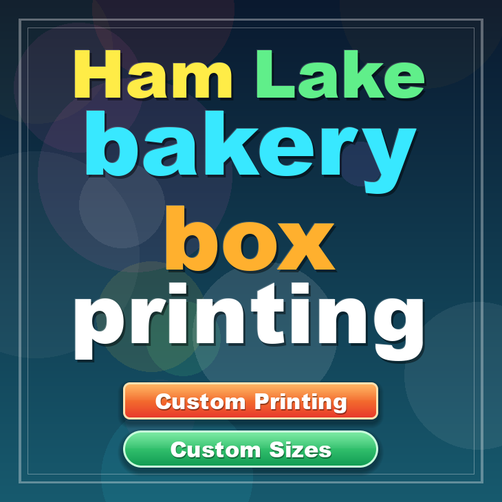 Ham Lake bakery box printing