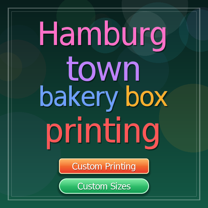 Hamburg Town bakery box printing