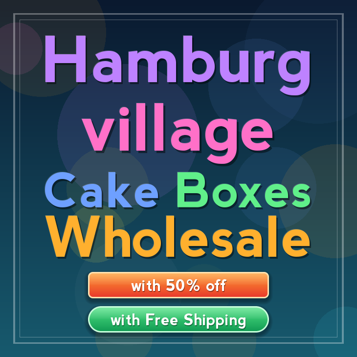 Hamburg Village cake boxes