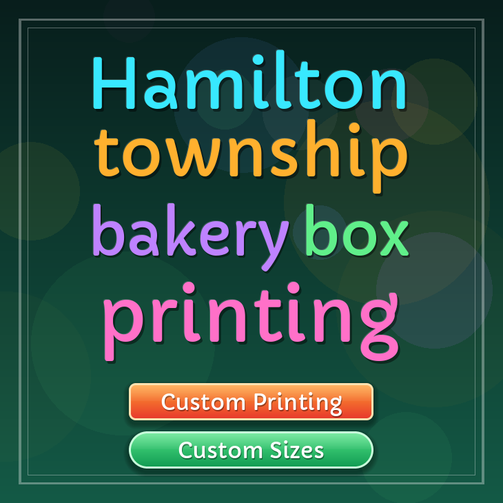 Hamilton Township bakery box printing