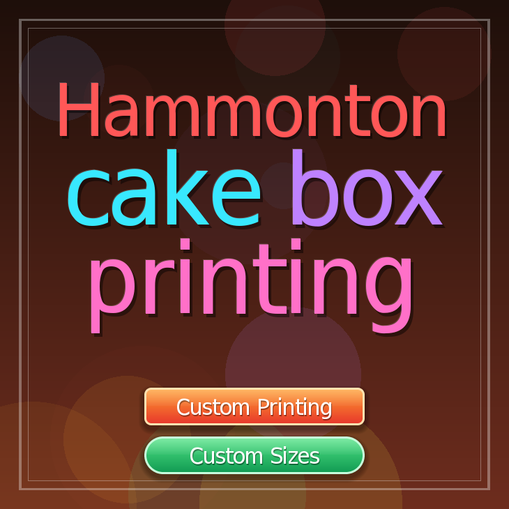 Hammonton cake box printing
